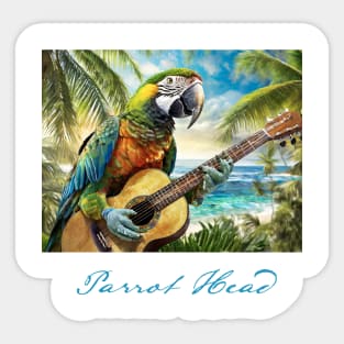 Parrot Head Design Sticker